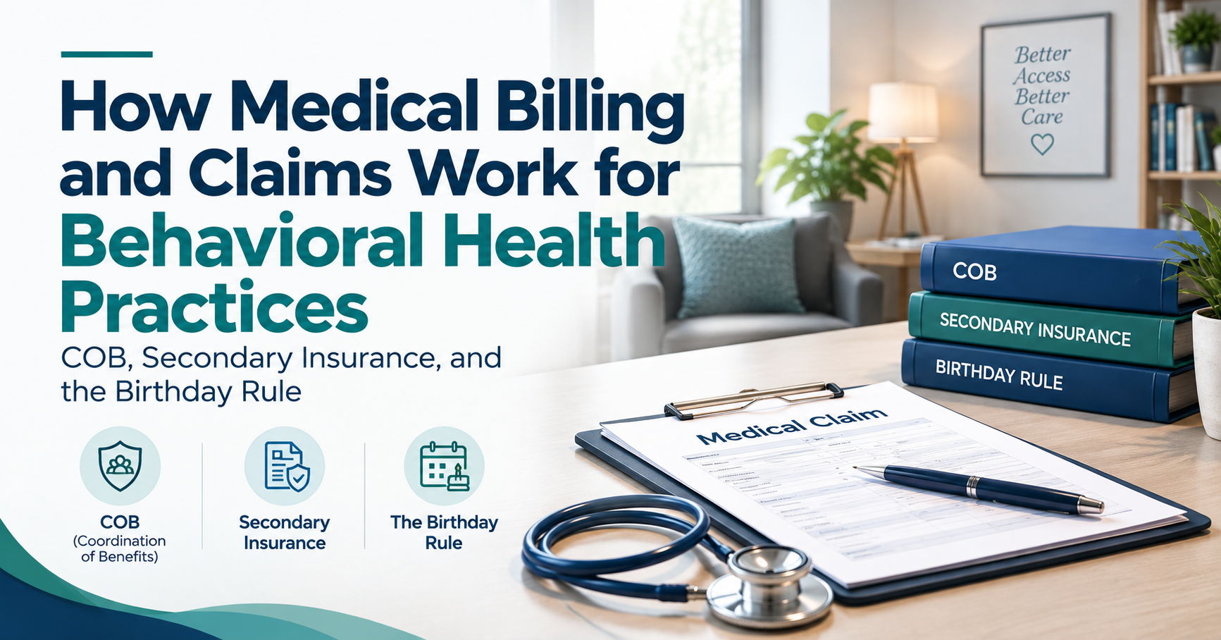 How Medical Billing and Claims Work for Behavioral Health Practices: COB, Secondary Insurance, and the Birthday Rule
