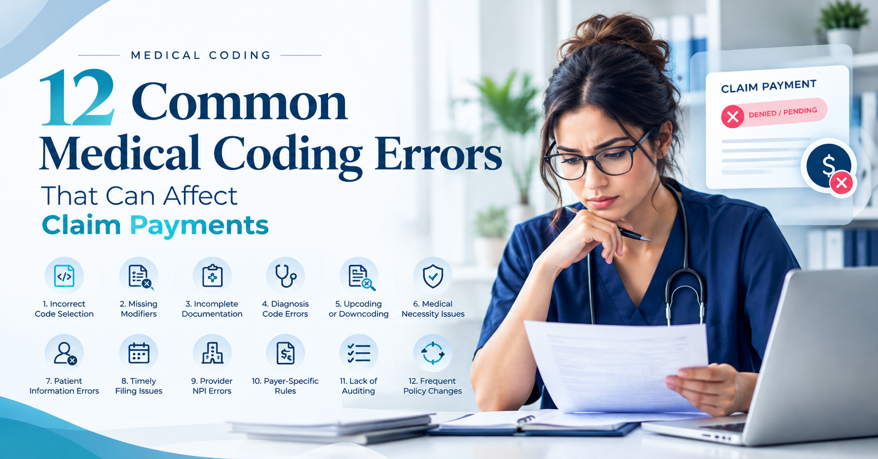 12 Common Medical Coding Errors That Can Affect Claim Payments